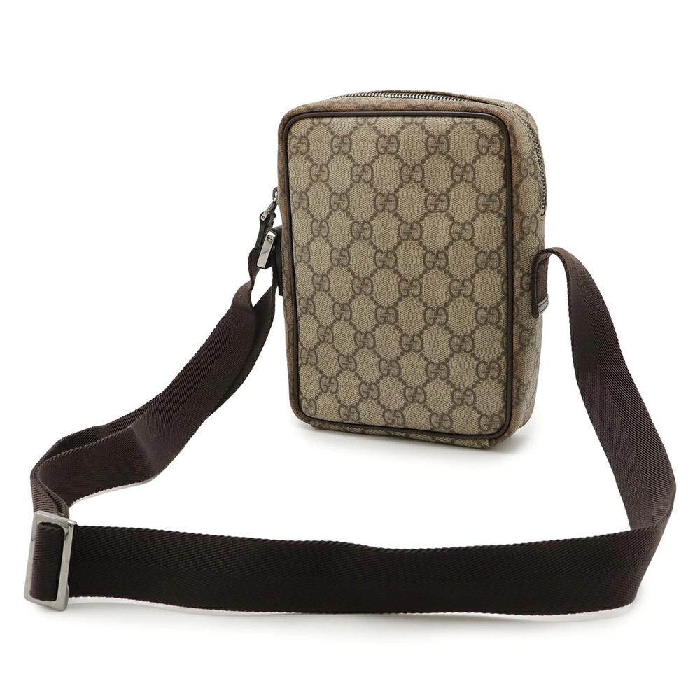 Gucci Plus Supreme Cream Bag Crossbody Brown GG Leather Beige Brown Tan